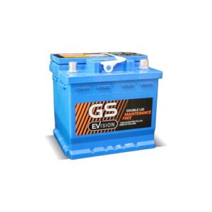 GS Battery EVS-LN155 (DIN 55) แบตเตอรี่แห้งรถยนต์ไฟฟ้า 55 แอมป์ ราคาถูก