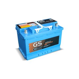 แบตเตอรี่ GS EVS-LN380 (DIN 80) แบตเตอรี่กึ่งแห้ง EFB 80Ah ไฟแรง 750 CCA สำหรับรถยุคใหม่ระบบ ISS และรถยนต์ EV