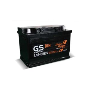 แบตเตอรี่รถยนต์ GS LN3-DIN75 (75Ah) แบตเตอรี่ขั้วจม ไม่ต้องเติมน้ำกลั่น